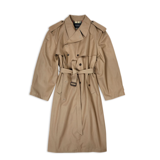 Women's oversized trench coat beige
