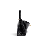 Women's Rodeo Mini Crocodile Embossed Handbag Black
