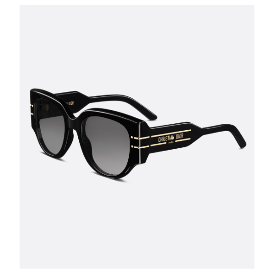 Black Rounded Sunglasses