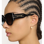 Black Rounded Sunglasses