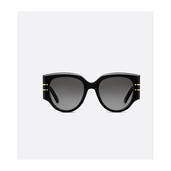 Black Rounded Sunglasses