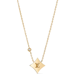 Color Blossom BB Star Pendant, Yellow Gold, Amazonite and Diamond