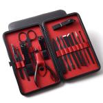 15pcs Manicure Set professional Stainless Steel Nail Clipper Set with case Manicure Kit for Travel Beauty Care Tools set